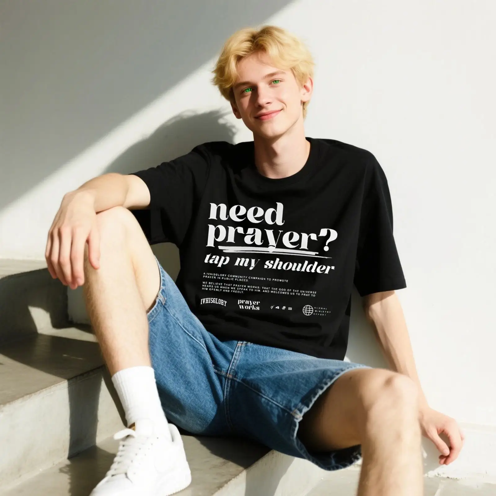 Vintage Fashion Campaigns - Prayer Works Campaign T 셔츠 2