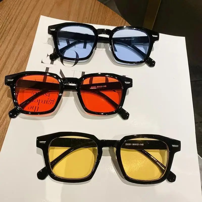 Vintage Fashion Brands - 남성용 직사각형 빈티지 선글라스 패션 디자인
