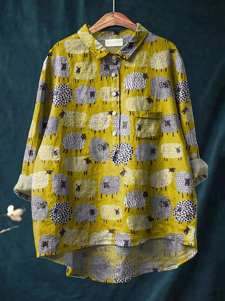 Vintage Fashion Patterns - 빈티지 사랑스러운 양 아트 패턴 3D