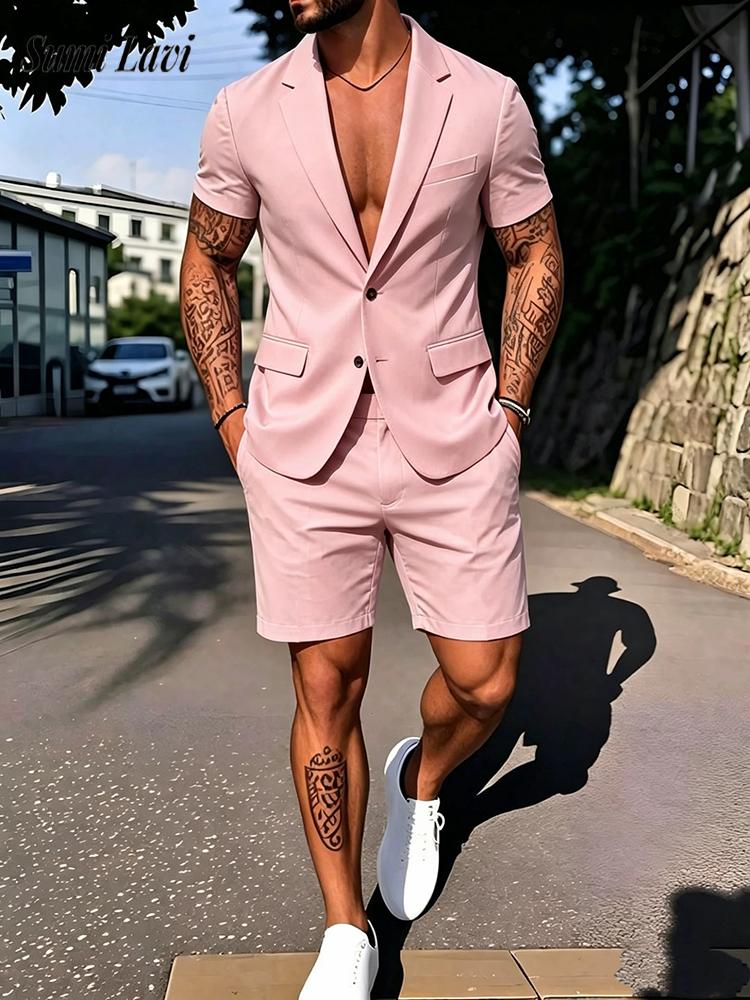 Vintage Fashion Outfits Men - 캐주얼 남성 솔리드 컬러 슬림 블레이저