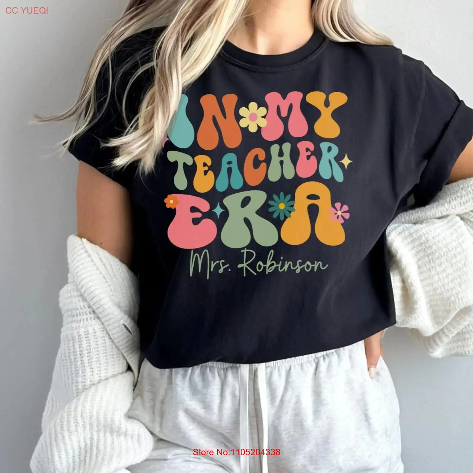 Vintage Fashion Eras - 교사 시대 티셔츠 교육자들을 위한 트렌디하고