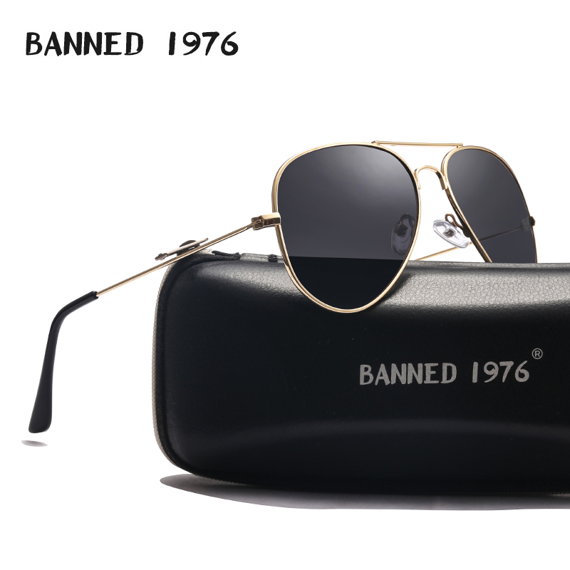 Vintage Fashion Brand Names - 편광 항공 선글라스, 금속 프레임 디자이너,