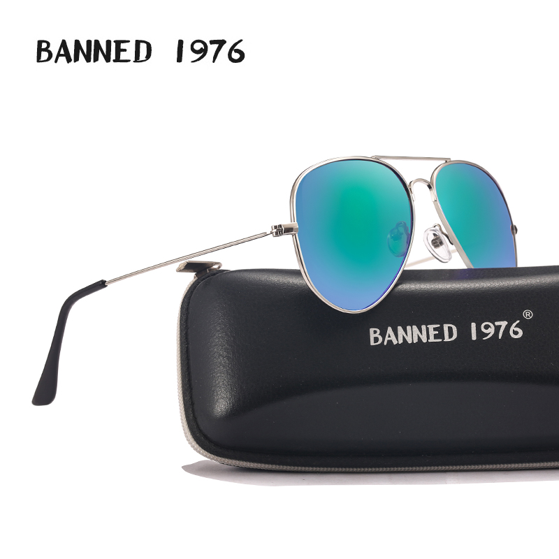 Vintage Fashion Brand Names - 금지 1976 클래식 HD 편광 금속