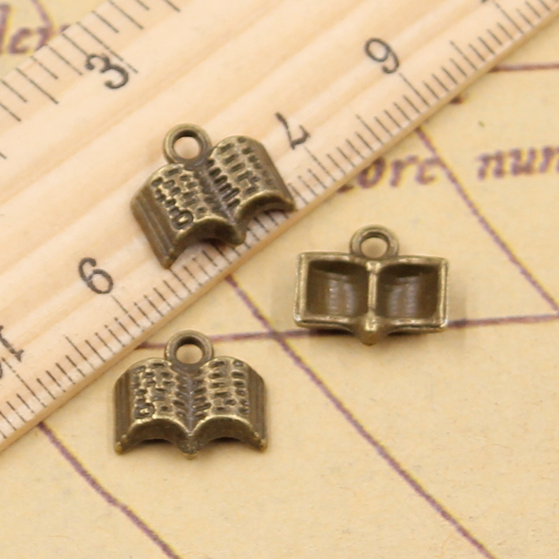 20pcs 매력 오픈 성경 책 12x11mm 티벳 청동 - Vintage Fashion Coloring Book 리뷰 및 가격