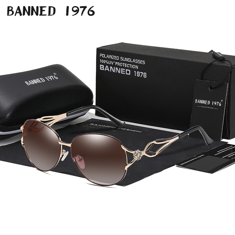 BANNED 여성용 HD 편광 패션 선글라스, 최신 브 - Vintage Fashion Brand Names 리뷰 및 가격