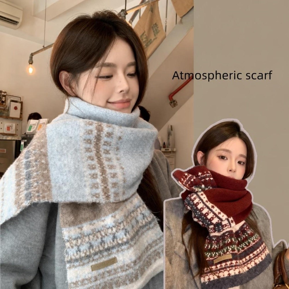 새로운 페어아일 패턴 패치워크 스카프 빈티지 디자인 두 - Vintage Fashion Patterns 리뷰 및 가격
