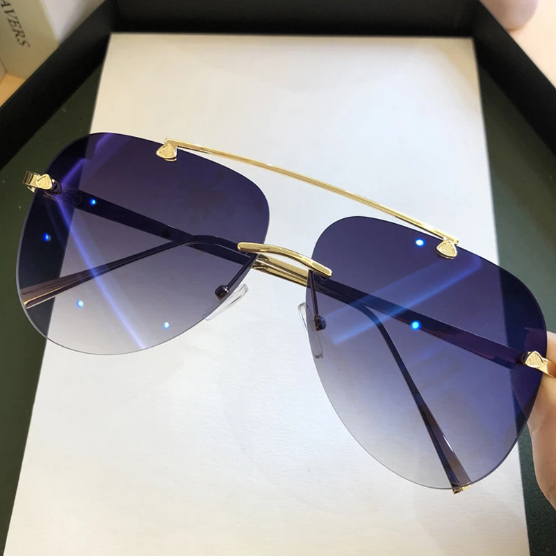 남성용 빈티지 무테 합금 항공 파일럿 선글라스 브랜드  - Vintage Fashion Brands 리뷰 및 가격