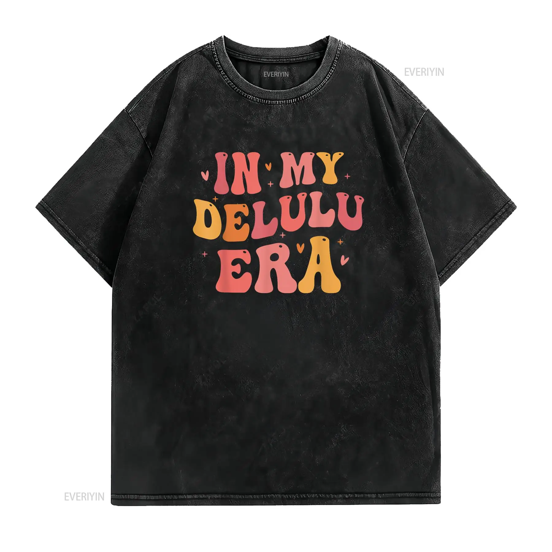 인 마이 델룰루 에라 재미있는 티셔츠 빈티지 워싱 캐주 - Vintage Fashion Eras 리뷰 및 가격