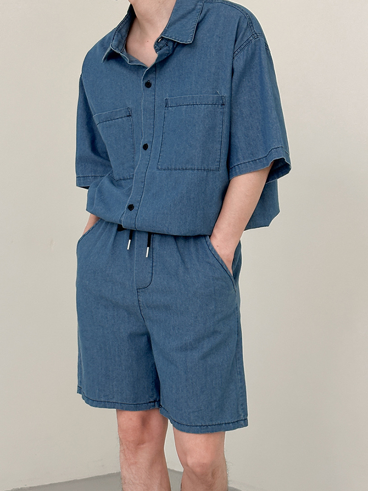 스트릿웨어 빈티지 남성 데님 투피스 수트 봄 여름 캐주 - Vintage Fashion Outfits Men 리뷰 및 가격