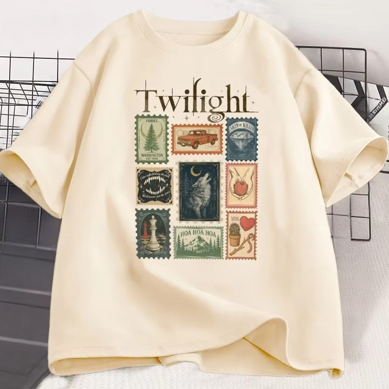 빈티지 트와일라잇 포크스 티셔츠 북 러버 코튼 남성 여 - Vintage Fashion Books 리뷰 및 가격