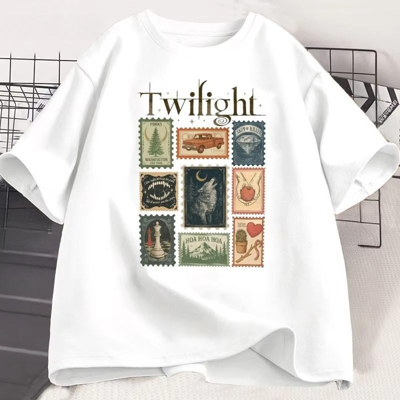 빈티지 트와일라잇 포크스 티셔츠 북 러버 코튼 남성 여 - Vintage Fashion Books 리뷰 및 가격