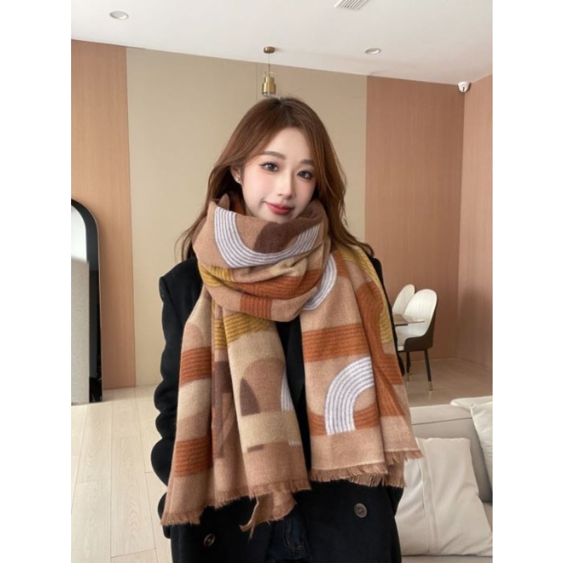 빈티지 레오파드 프린트 인조 캐시미어 스카프 유럽-미국 - Vintage Fashion Patterns 리뷰 및 가격