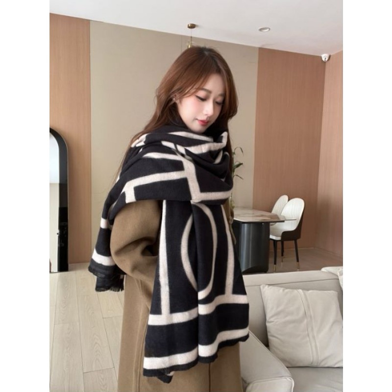빈티지 레오파드 프린트 인조 캐시미어 스카프 유럽-미국 - Vintage Fashion Patterns 리뷰 및 가격