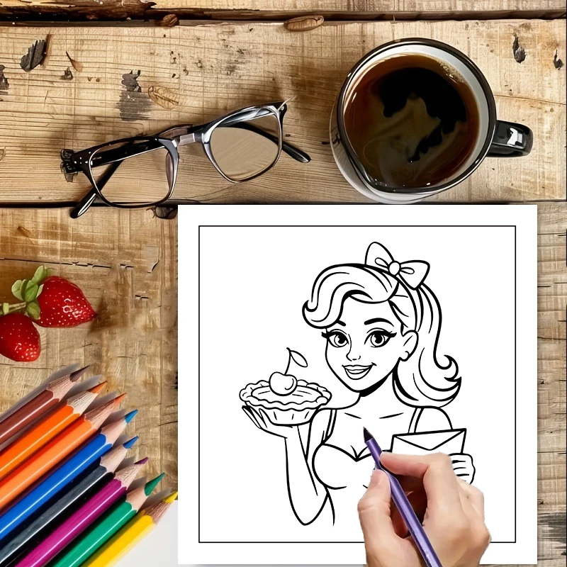 성인용 컬러링북, 생일 선물, 개학 용품, 성인용 귀여 - Vintage Fashion Coloring Book 리뷰 및 가격