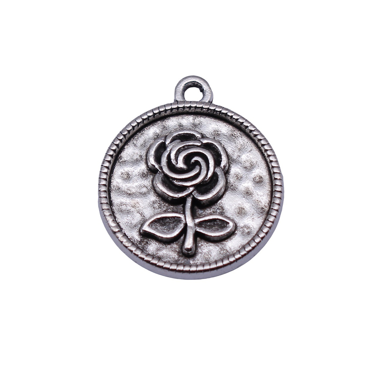10개 21x18mm 앤틱 실버 컬러 로즈 패턴 라운드 - Vintage Fashion Patterns 리뷰 및 가격