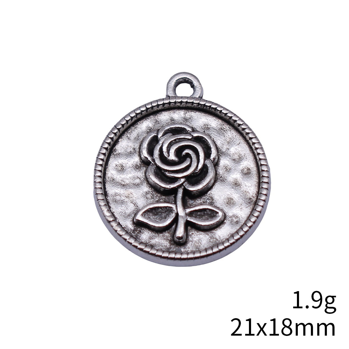 10개 21x18mm 앤틱 실버 컬러 로즈 패턴 라운드 - Vintage Fashion Patterns 리뷰 및 가격