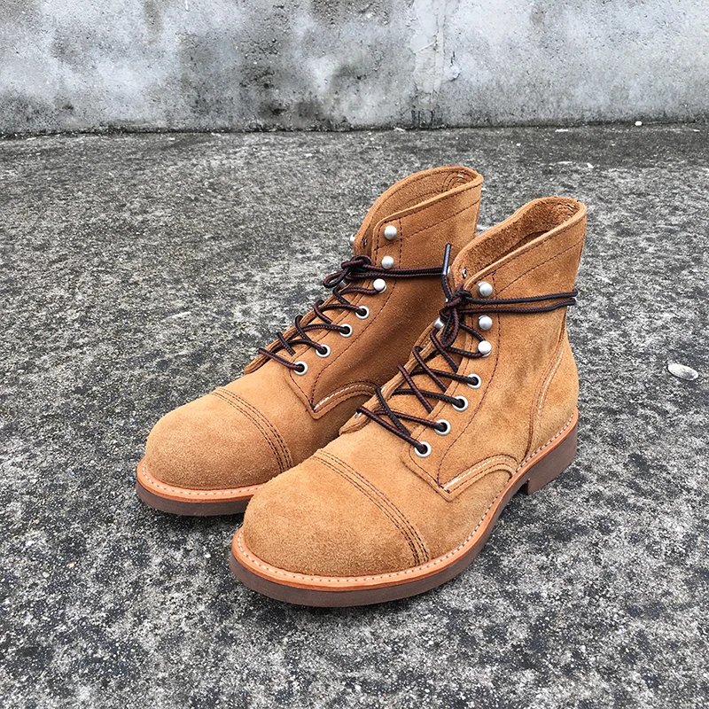 새로운 남성 신발 명품 브랜드 빈티지 남성 부츠 소가죽 - Vintage Fashion Luxury 리뷰 및 가격